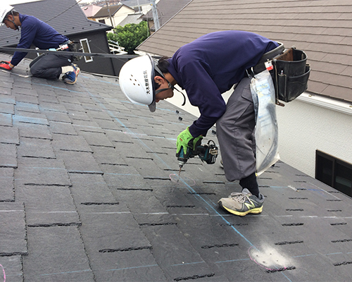 3.下穴空け｜住宅用太陽光発電システム｜株式会社 大木無線電気